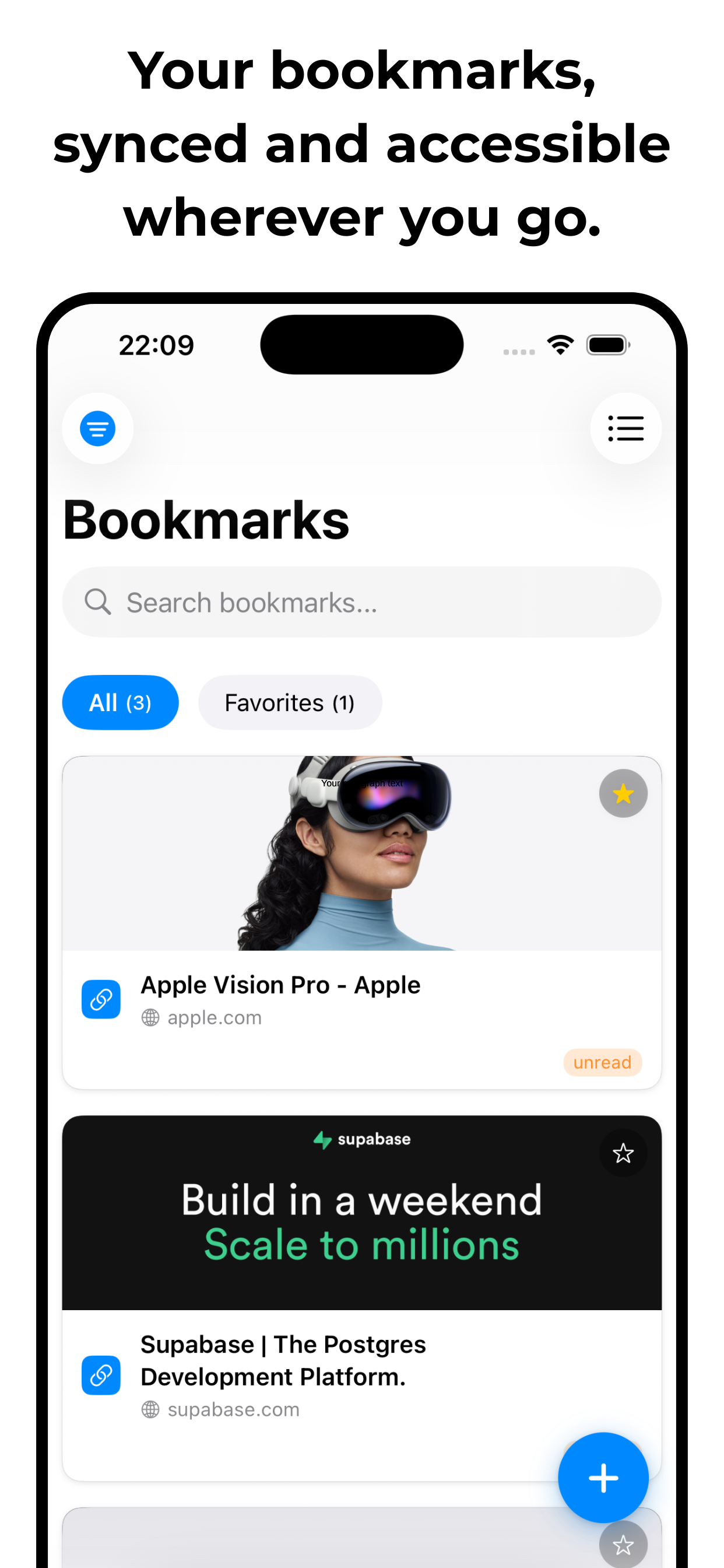 Turbodoc iOS App - Bookmarks